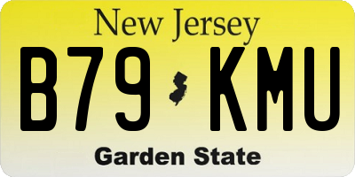 NJ license plate B79KMU
