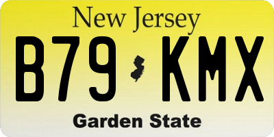 NJ license plate B79KMX