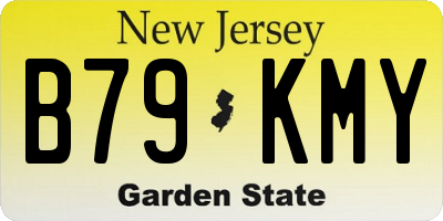 NJ license plate B79KMY