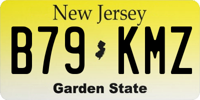NJ license plate B79KMZ