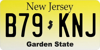 NJ license plate B79KNJ