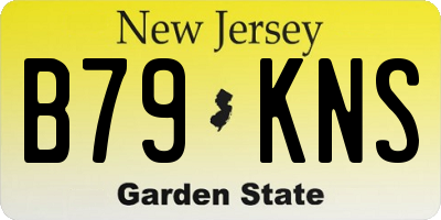 NJ license plate B79KNS