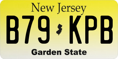 NJ license plate B79KPB