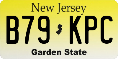 NJ license plate B79KPC