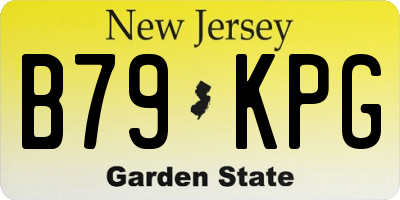 NJ license plate B79KPG