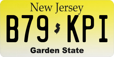 NJ license plate B79KPI