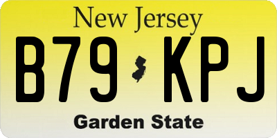 NJ license plate B79KPJ