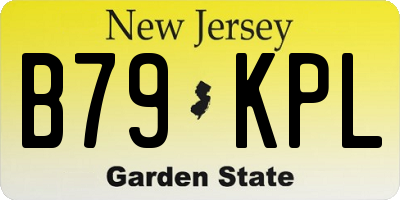 NJ license plate B79KPL