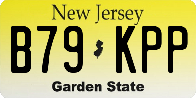 NJ license plate B79KPP