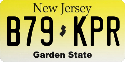 NJ license plate B79KPR