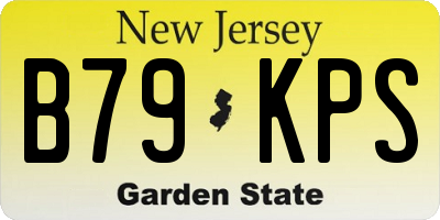 NJ license plate B79KPS