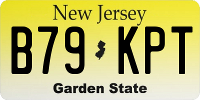 NJ license plate B79KPT