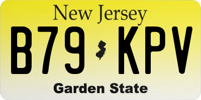 NJ license plate B79KPV