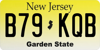 NJ license plate B79KQB