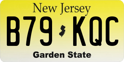 NJ license plate B79KQC