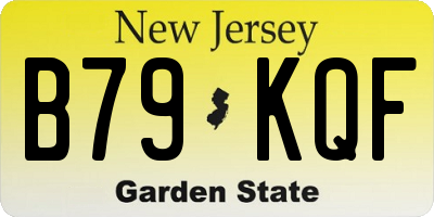 NJ license plate B79KQF