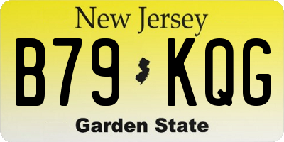 NJ license plate B79KQG