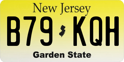 NJ license plate B79KQH