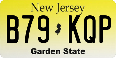NJ license plate B79KQP