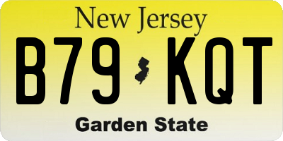 NJ license plate B79KQT