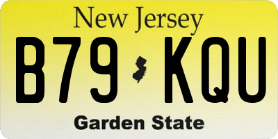 NJ license plate B79KQU
