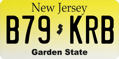 NJ license plate B79KRB