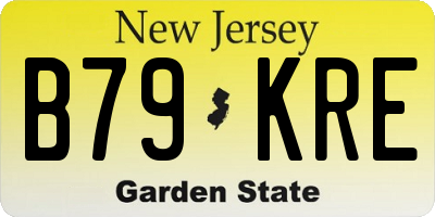 NJ license plate B79KRE