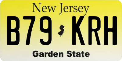 NJ license plate B79KRH