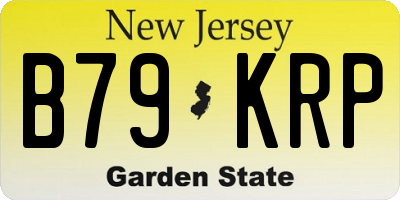 NJ license plate B79KRP