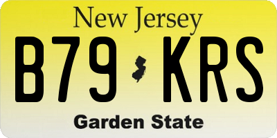 NJ license plate B79KRS
