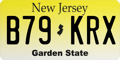 NJ license plate B79KRX