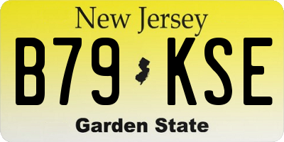 NJ license plate B79KSE