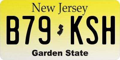 NJ license plate B79KSH