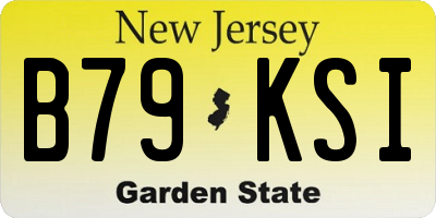 NJ license plate B79KSI
