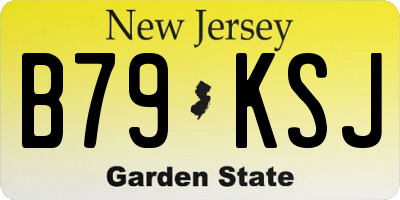 NJ license plate B79KSJ