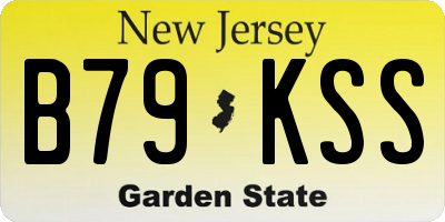 NJ license plate B79KSS