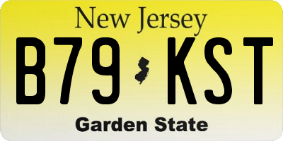 NJ license plate B79KST