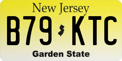 NJ license plate B79KTC
