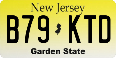 NJ license plate B79KTD