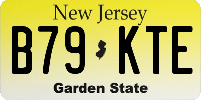 NJ license plate B79KTE