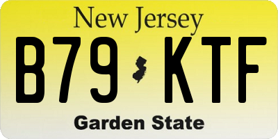 NJ license plate B79KTF