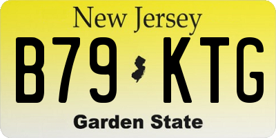 NJ license plate B79KTG