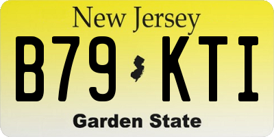NJ license plate B79KTI