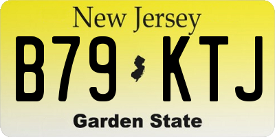 NJ license plate B79KTJ