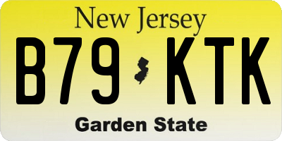 NJ license plate B79KTK