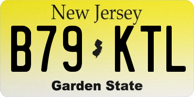 NJ license plate B79KTL