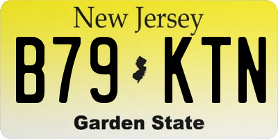 NJ license plate B79KTN