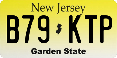 NJ license plate B79KTP