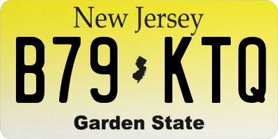 NJ license plate B79KTQ