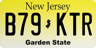 NJ license plate B79KTR